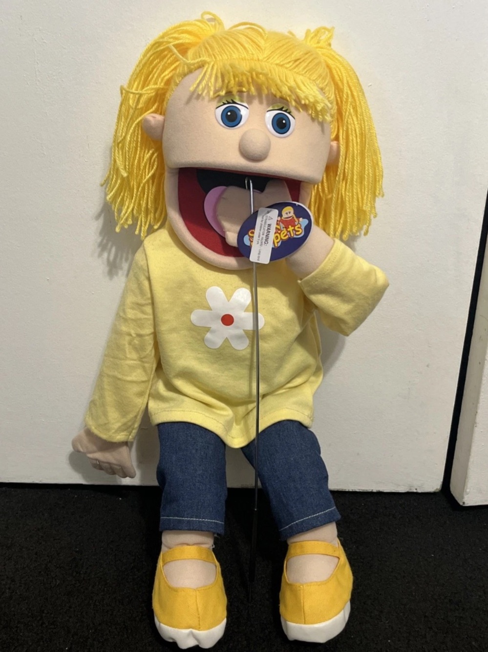 Silly Puppets Katie 25" Full Body Ventriloquist Performance Puppet NWT Rod